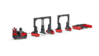 Pociągi logistyczne LT10 – LT20 firmy Linde Material Handling