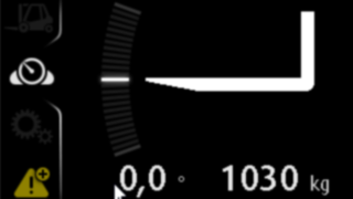 Linde Load Weight Indicator wskazuje operatorowi aktualną masę ładunku. Wskaźnik ciężaru ładunku marki Linde (Linde Load Weight Indicator)