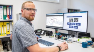 Planowanie floty Linde – doskonale skoordynowane! Planowanie floty przy komputerze