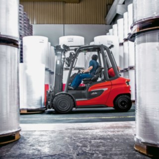 Wózek widłowy gazowy LPG Linde