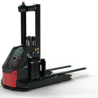 I-MATIC AS firmy Linde MH to zautomatyzowany wózek widłowy z ramionami podporowymi.