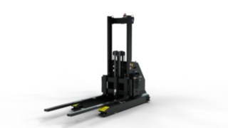 I-MATIC AS firmy Linde MH to zautomatyzowany wózek widłowy z ramionami podporowymi.