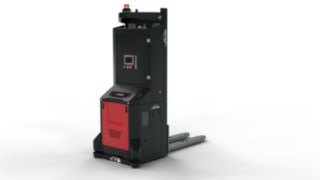 Wózek wysokiego podnoszenia I-MATIC CF firmy Linde Material Handling przystosowany do pracy w chłodniach