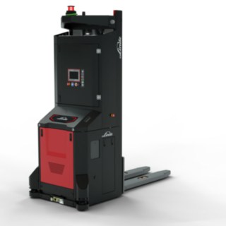 Zautomatyzowany wózek wysokiego podnoszenia I-MATIC CF firmy Linde Material Handling przystosowany do pracy w chłodniach.