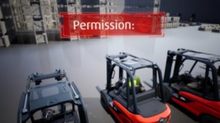 Animowany film przedstawiający logowanie z kontrolą dostępu myLinde