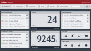 Widok główny oprogramowania do zarządzania flotą connect:desk firmy Linde Material Handling Widok główny oprogramowania do zarządzania flotą connect:desk firmy Linde Material Handling pełni funkcję centrali komunikacyjnej programu.