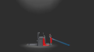 System Linde BlueSpot używany w wózku do kompletacji zamówień. System Linde BlueSpot używany w wózku do kompletacji zamówień.