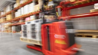 L-MATIC firmy Linde MH podczas pracy w Fagerhult Group