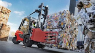 Wózek widłowy z silnikiem wysokoprężnym H50 do użytku na zewnątrz