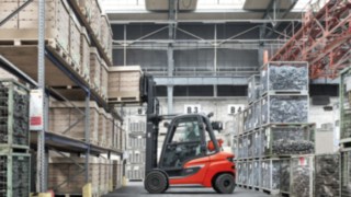 Wózek widłowy na gaz H25 firmy Linde Material Handling