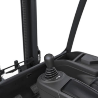 Wózek elektryczny X30 z joystickiem nowego systemu Linde Steer Control. X30 z joystickiem i systemem Linde Steer Control firmy Linde Material Handling
